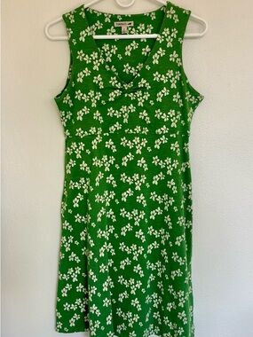 Toad&Co RosemarieTank Dress Green Floral